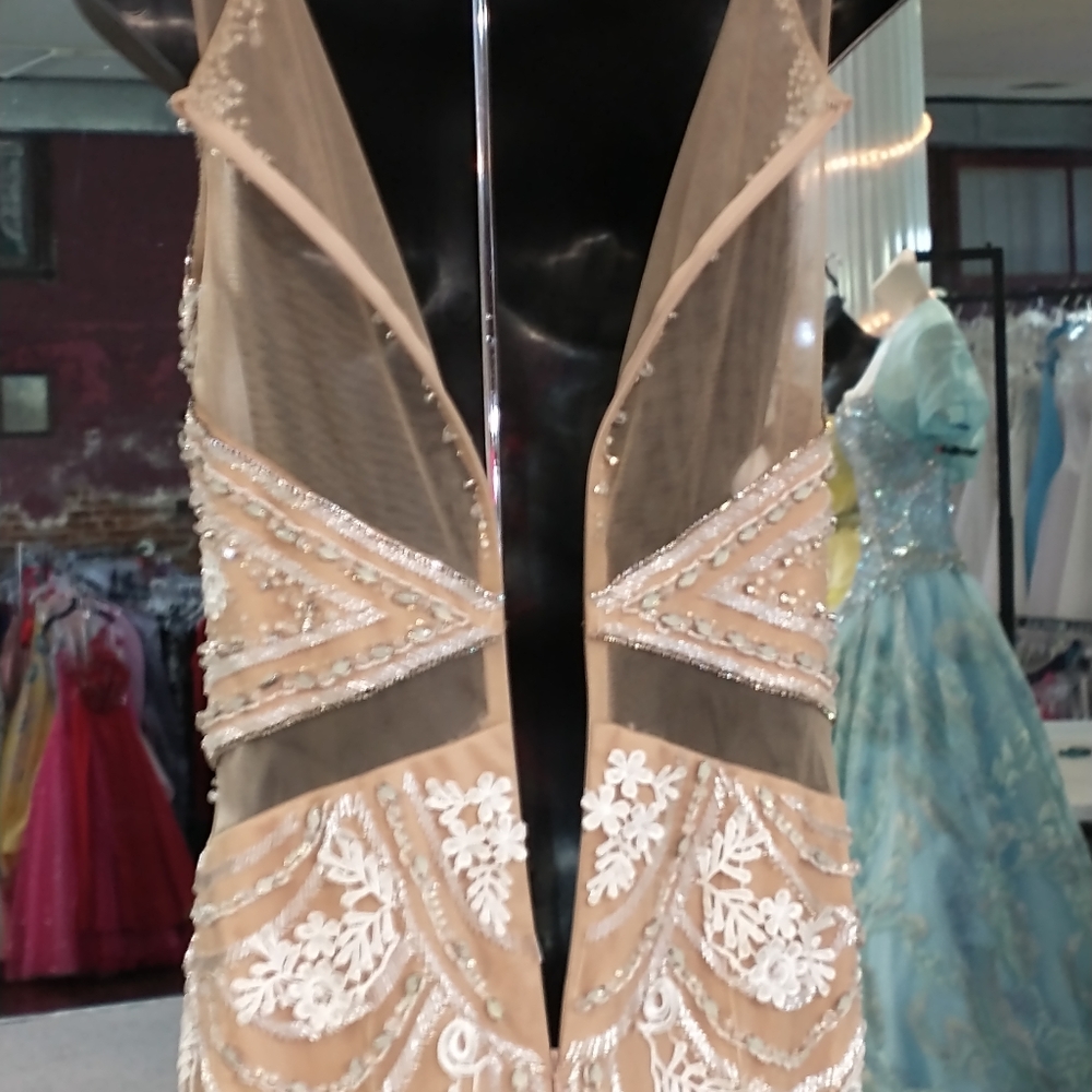 Jovani Plisse Ruffle Dress - Picture 7 of 9